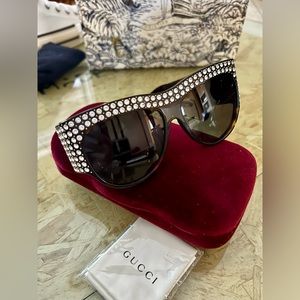 Authentic Gucci Hollywood Forever Crystal Sunglasses.